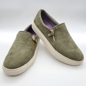Dr. Scholl's Women's No Chill Slip-on Sneakers Olive Size: 9.5